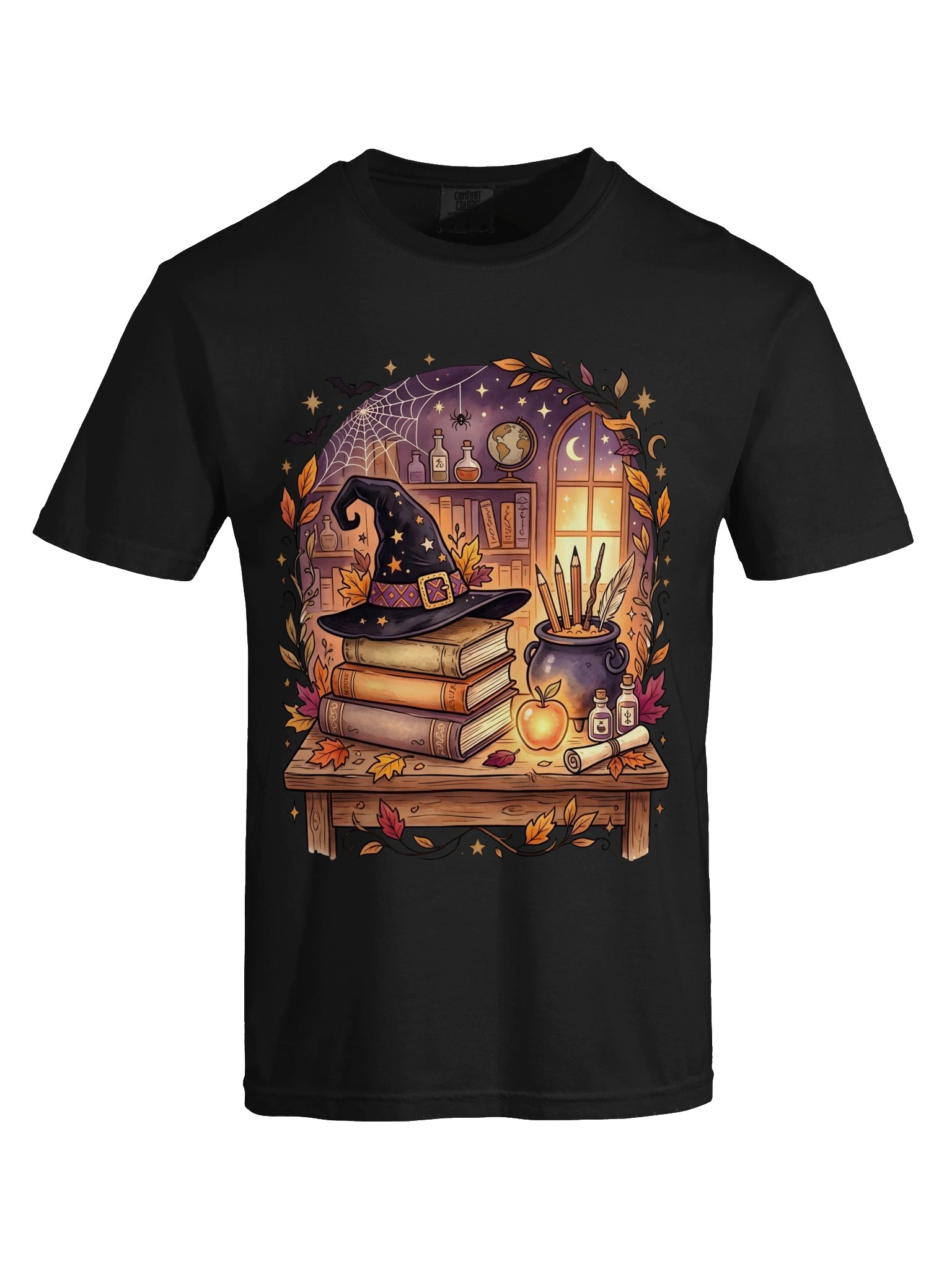 Witchy Cat Book Lover T-Shirt | Gothic Bookish Halloween Tee | Dark Academia Reader Gift product image (66)