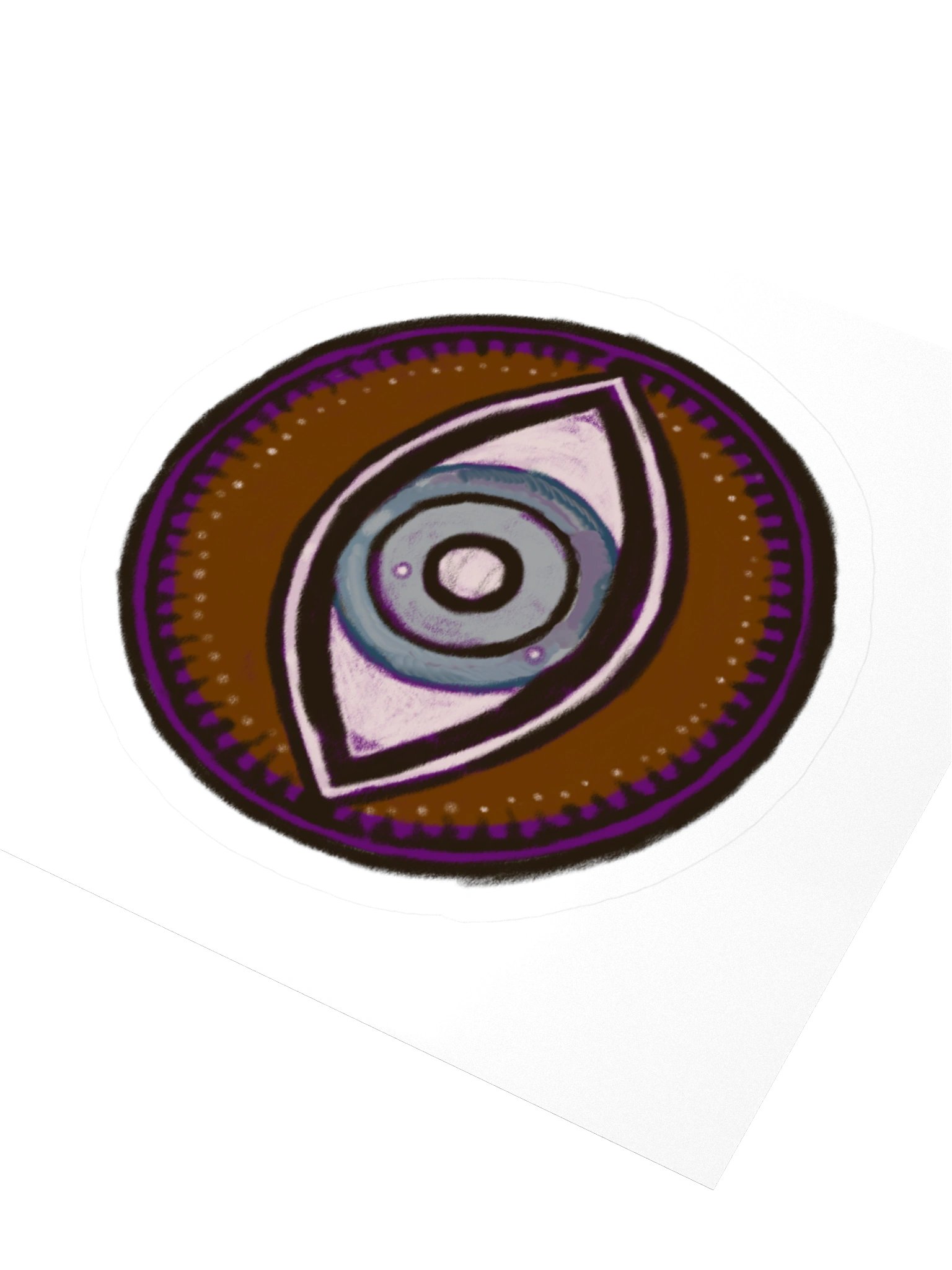 The Warding Eye, Evil Eye Protection Sticker (3 inch vinyl) product image (3)