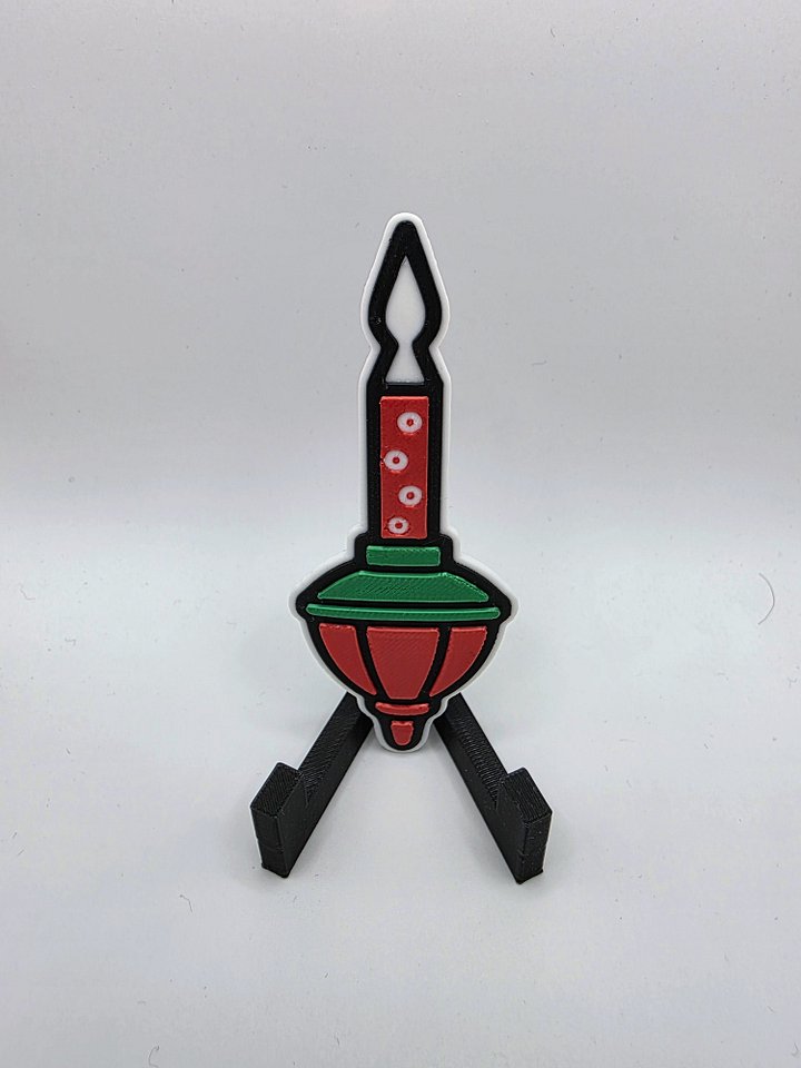 Vintage Bubble Light Magnet — Retro Christmas Charm! product image (1)