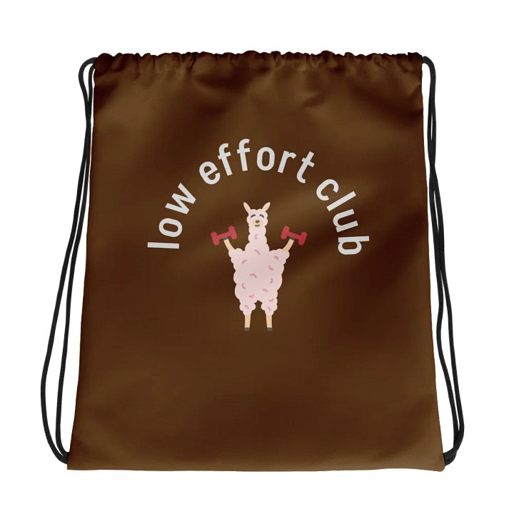 low effort club drawstring bag product image (1)