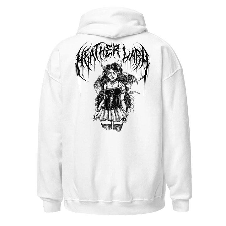 Embroidered succubus hoodie (light colours) product image (2)