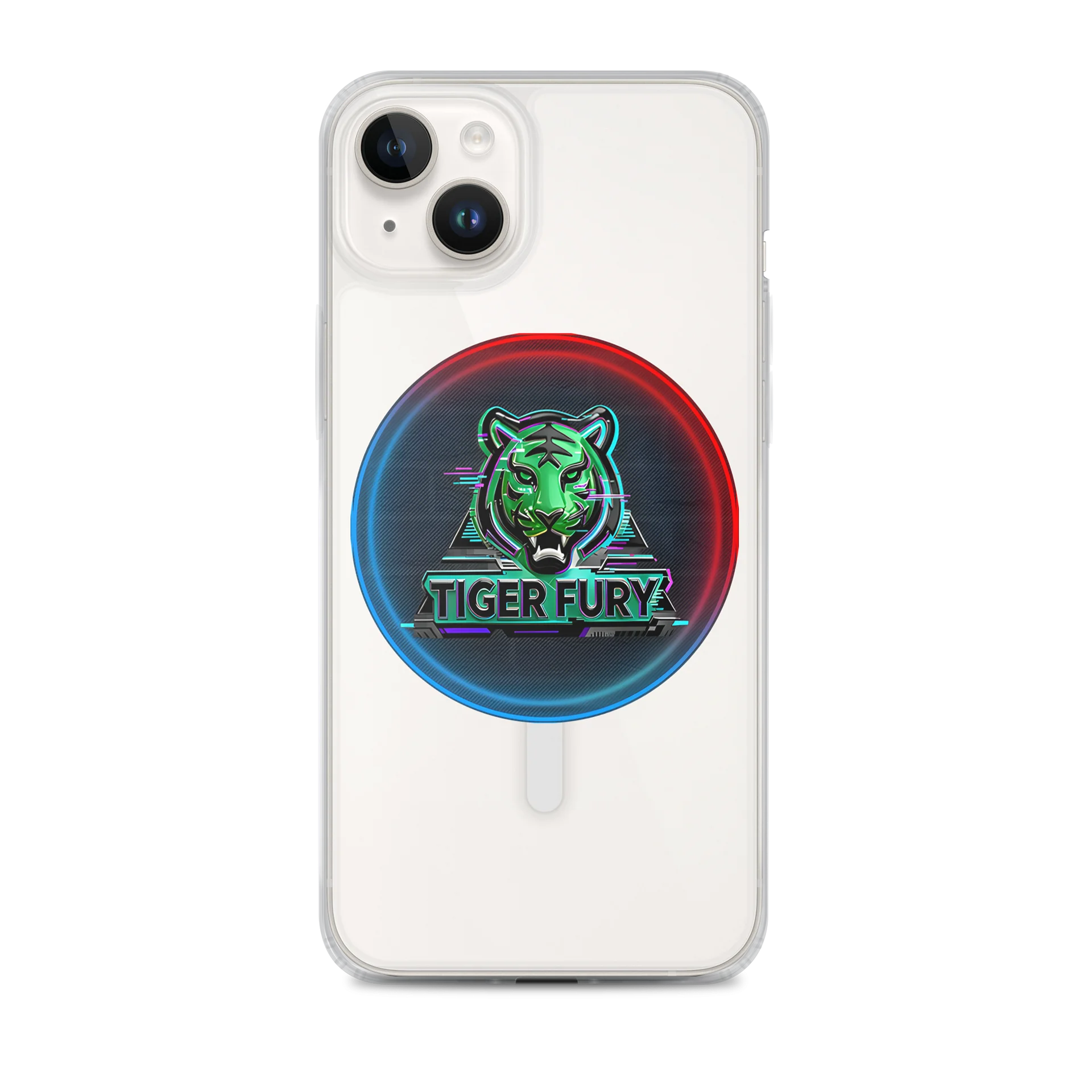 Tiger Fury Neon Tiger MagSafe iPhone Case product image (1)