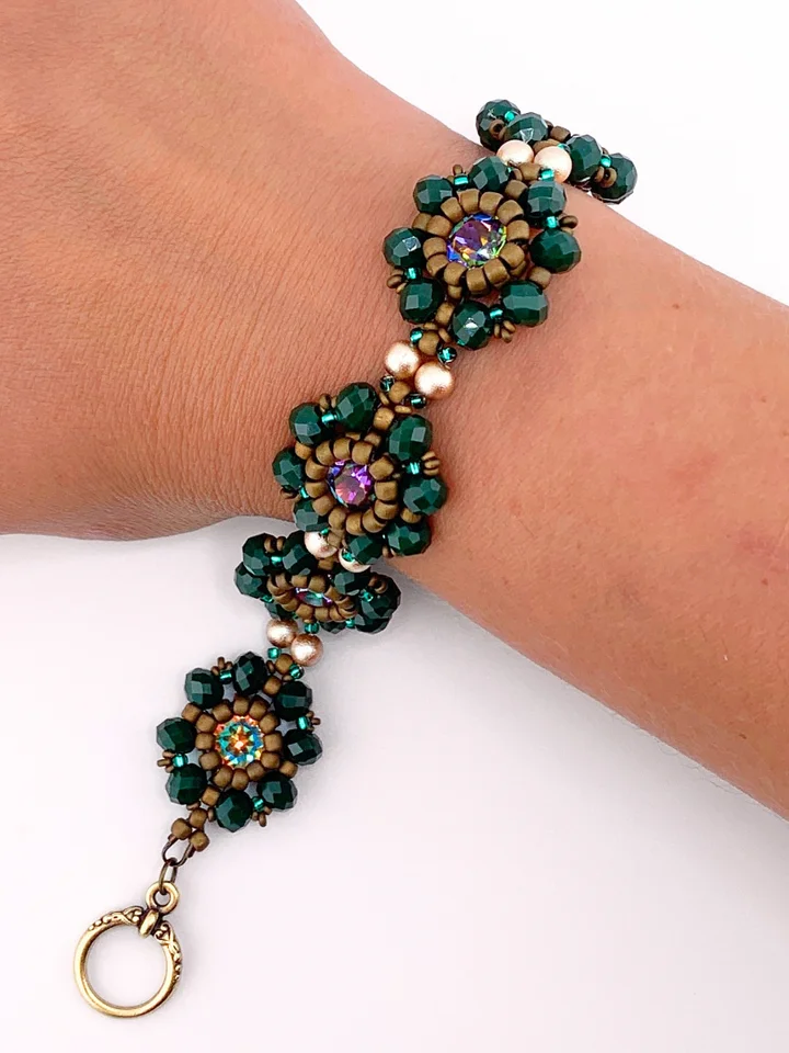 Beading Pattern - Cloverlight Crystal Bracelet product image (1)