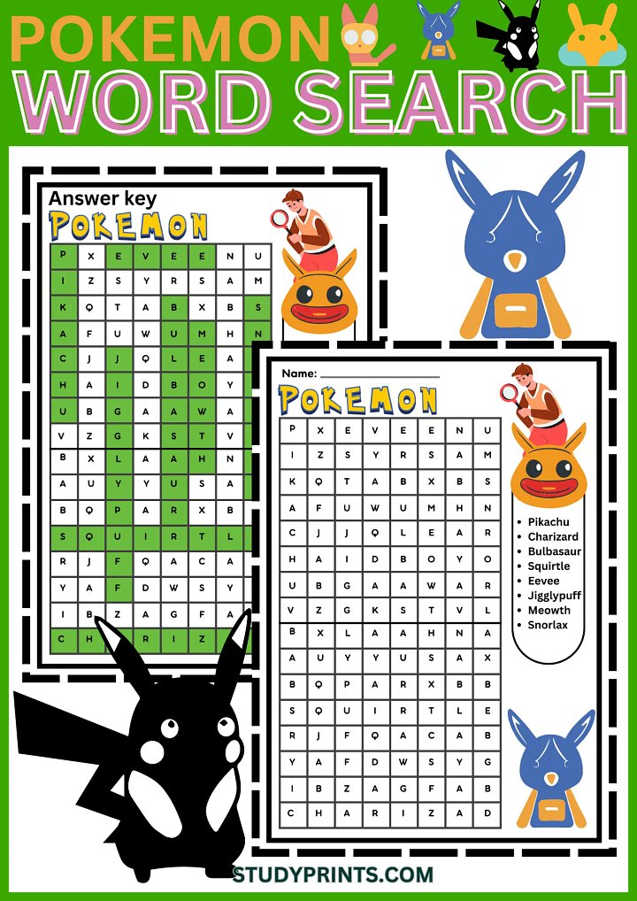 Pokemon Word Search For Kids product image (1)
