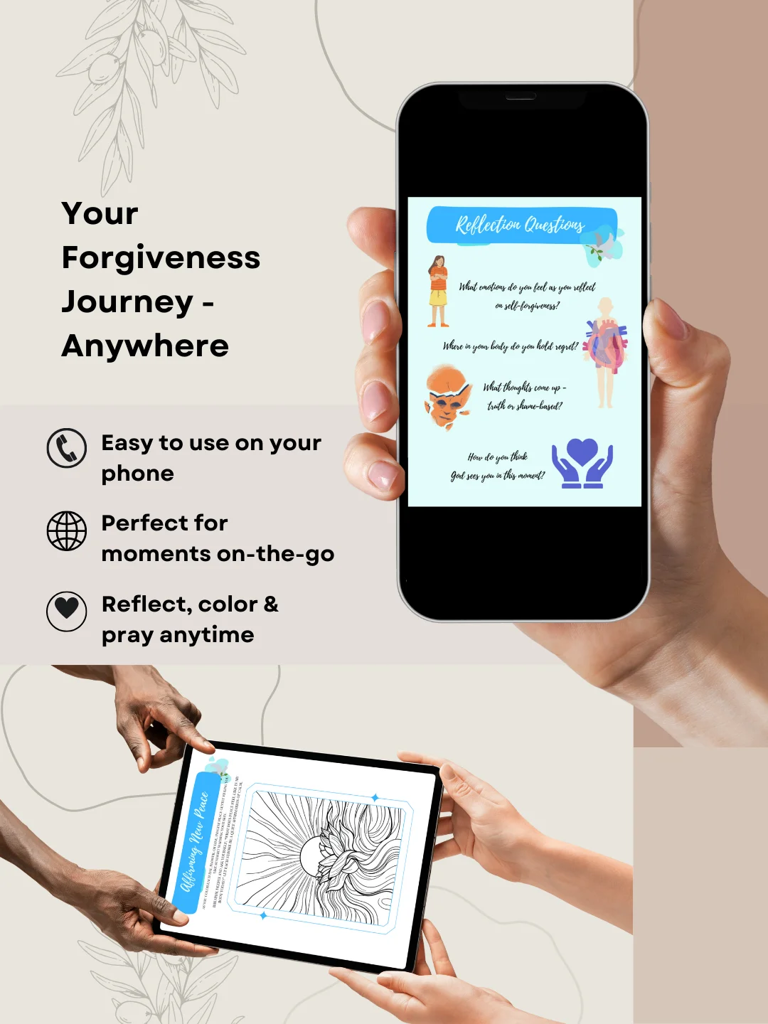 Free to Forgive - DIGITAL 40+ Coloring Pages to Heal, Release, and Renew product image (3)