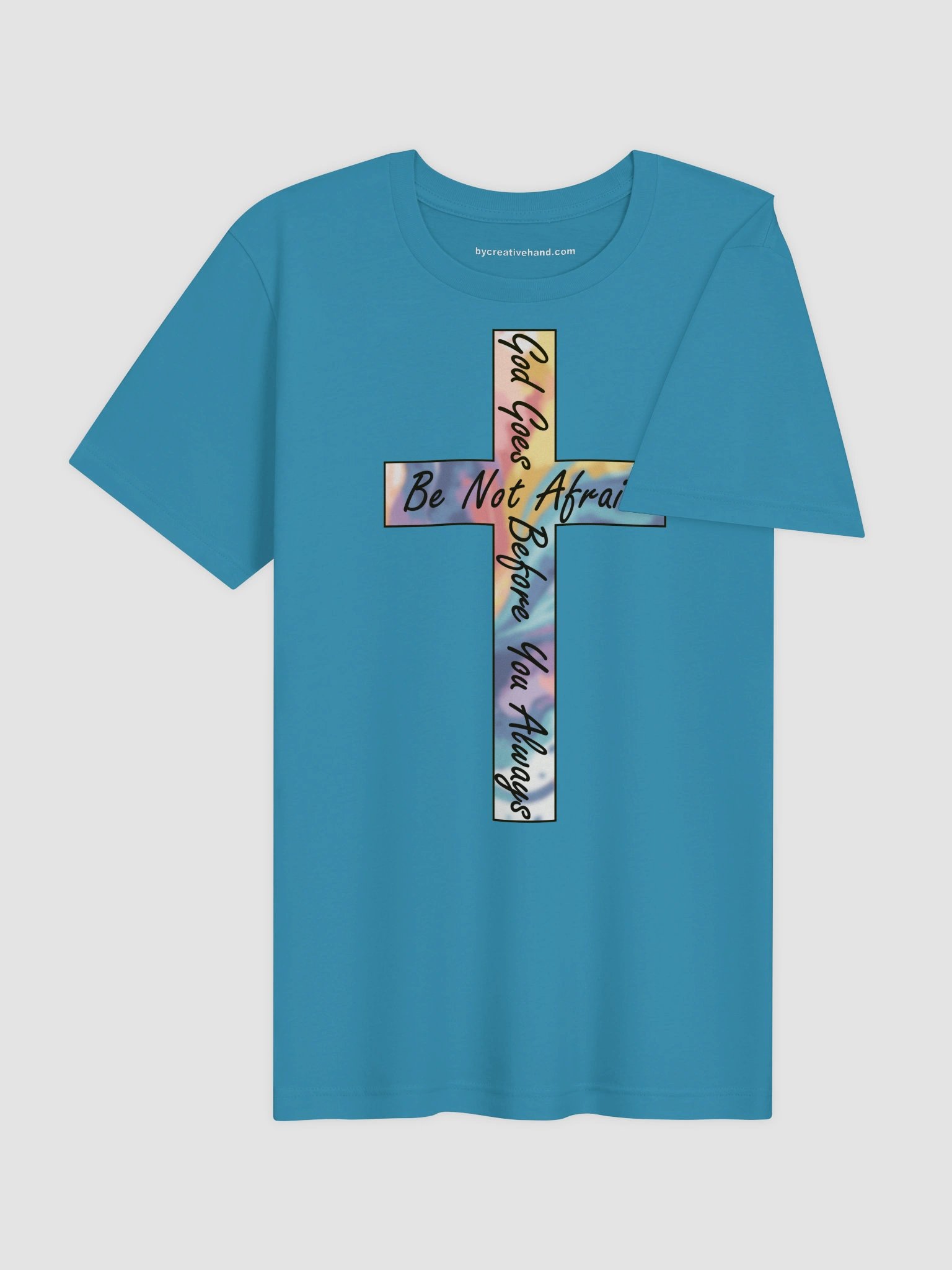 Be Not Afraid Multi-Colored Cross T-Shirt product image (23)