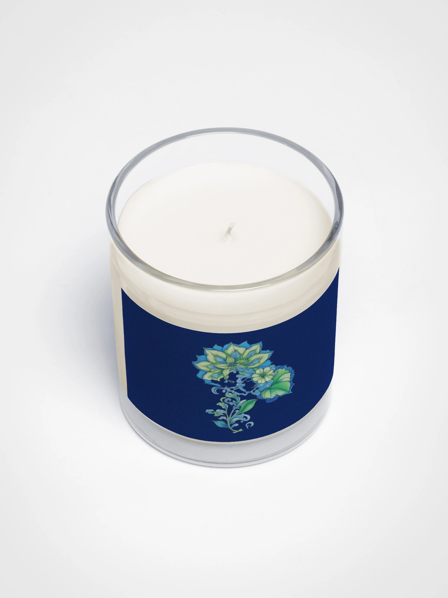 Cool Blue Florals - Soy Candle product image (4)