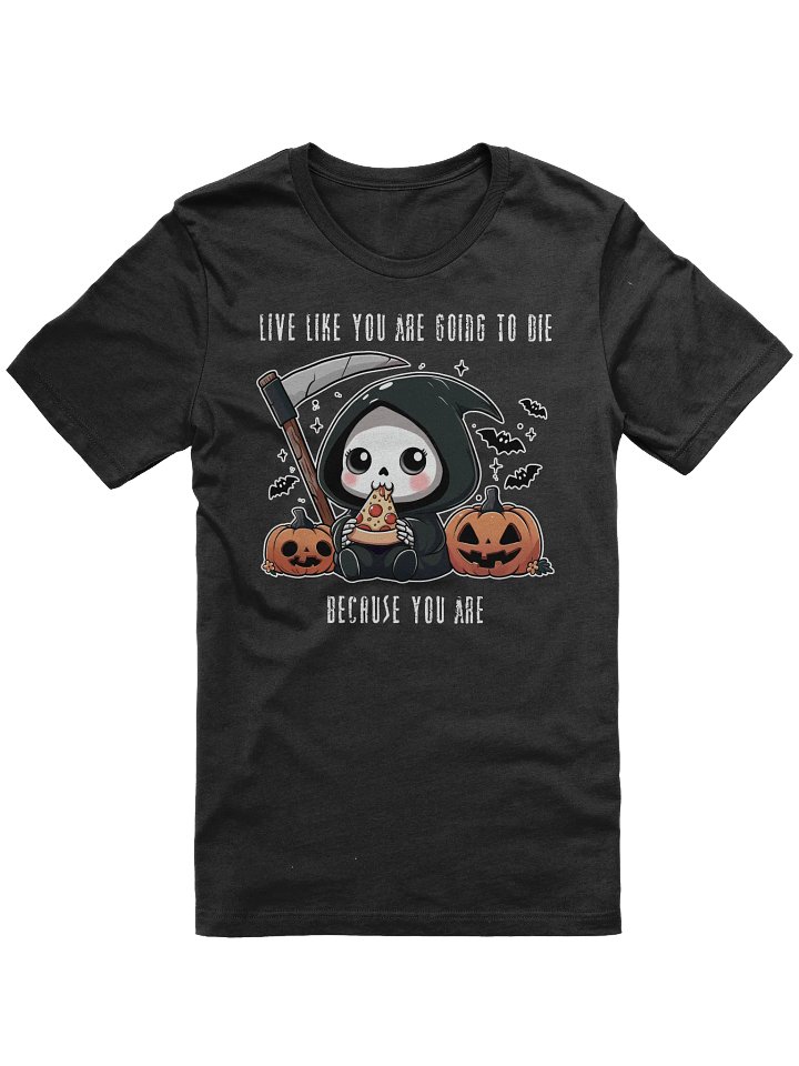Grim Pizza Party Unisex T-Shirt - Dark Colors product image (1)