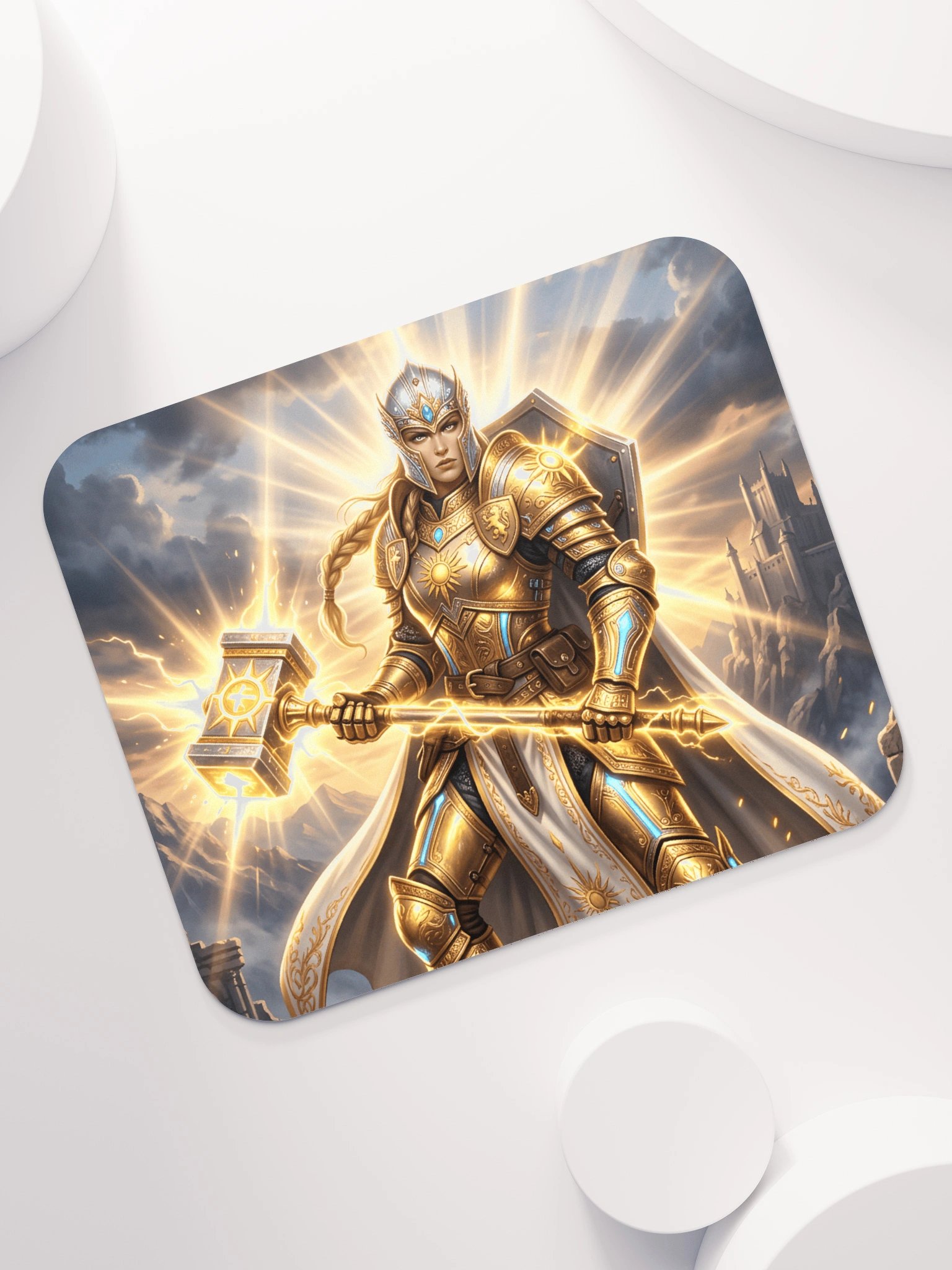 Radiant Paladin Mouse Pad product image (7)