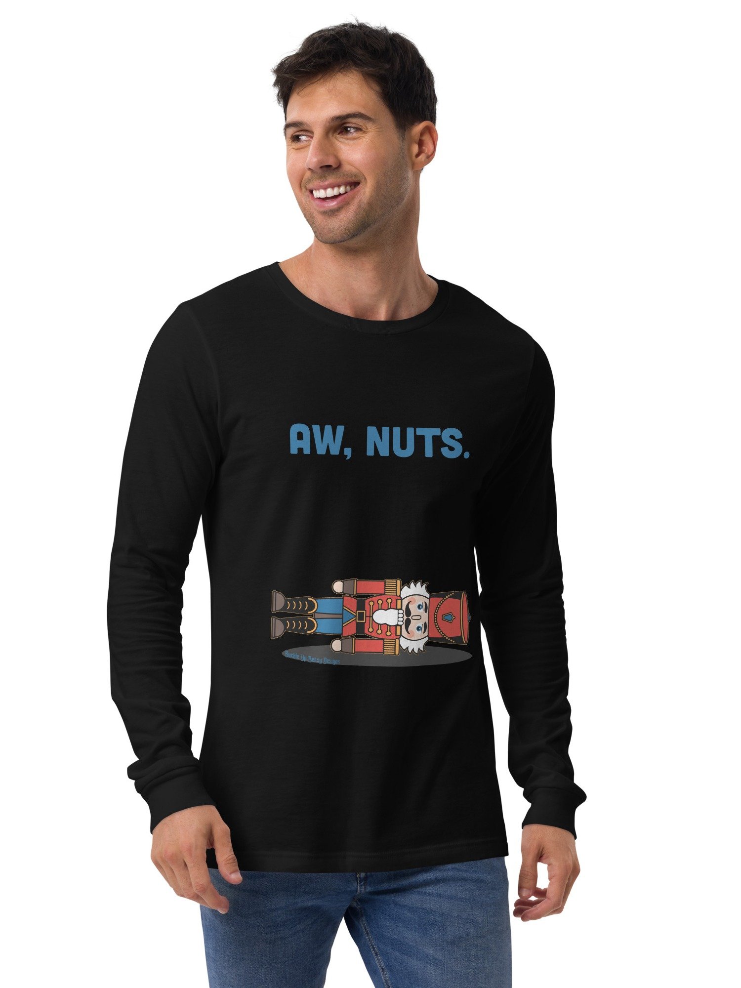 Holiday - Aw, Nuts. Nutcracker on Bella+Canvas Supersoft Long Sleeve product image (5)