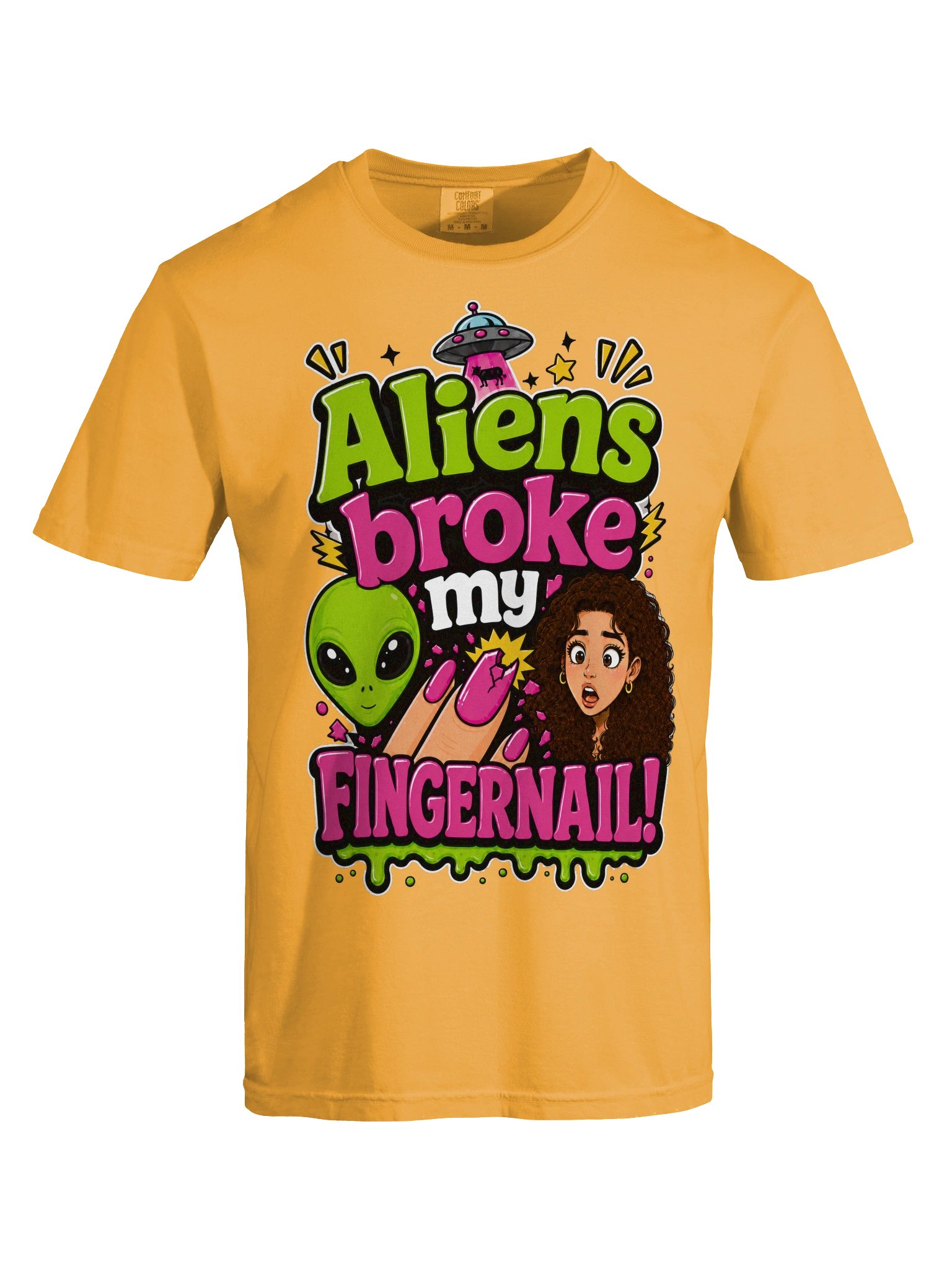 Aliens Broke My Fingernail Tee product image (33)
