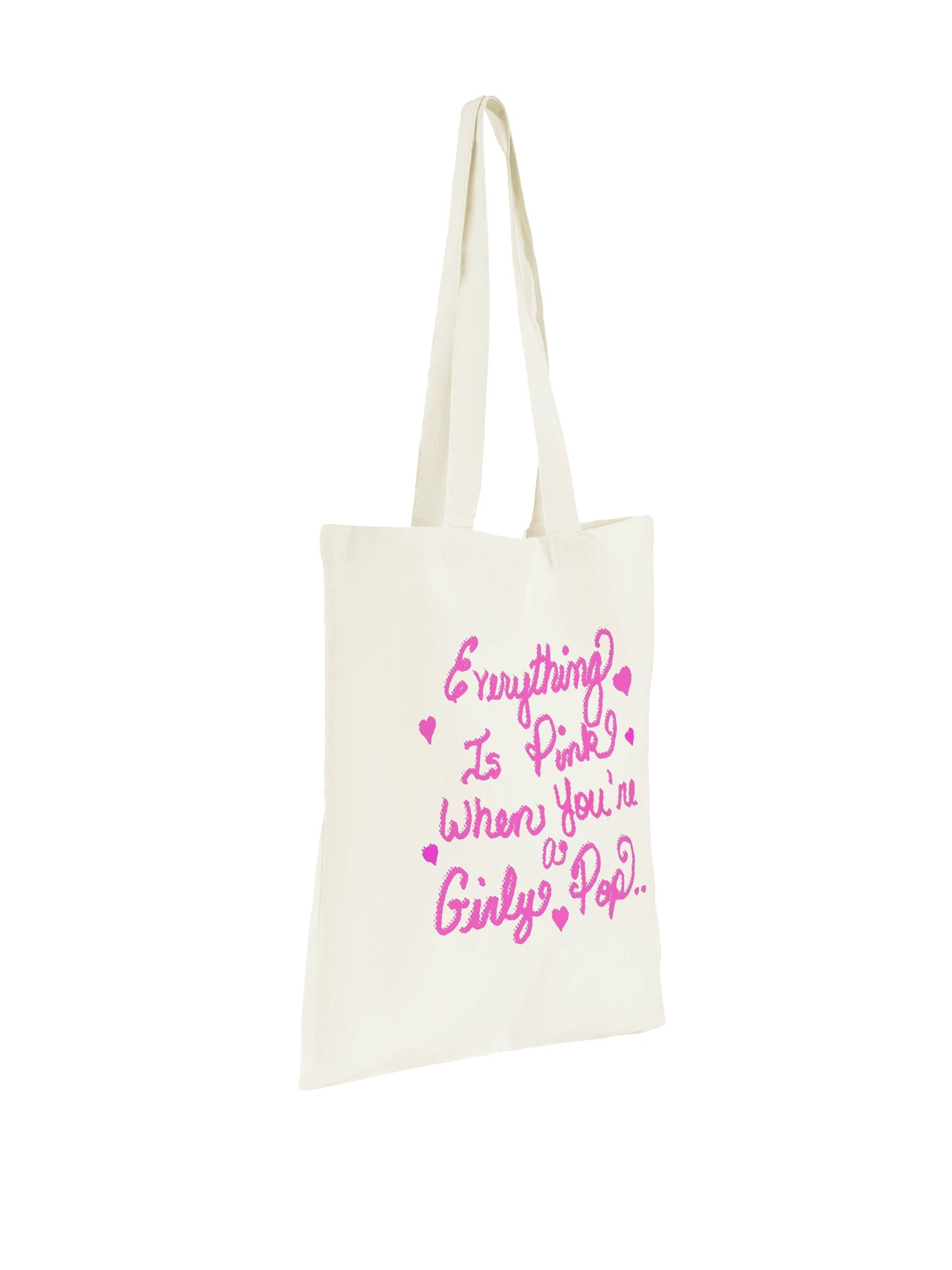 Everything Is Pink When You're a Girly Pop Canvas Tote Bag product image (30)