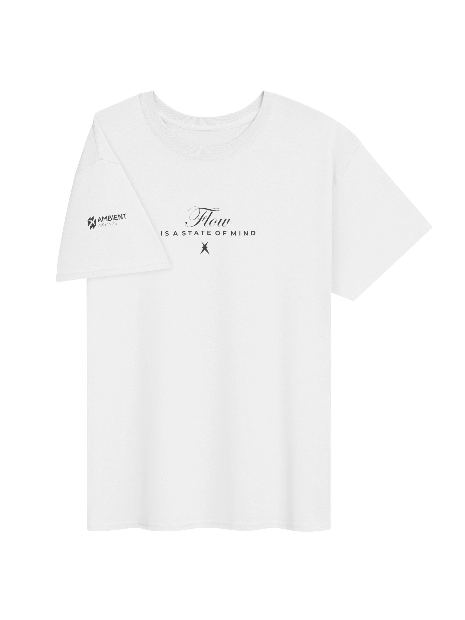 flow is state of mind white unisex t-shirt product image (3)