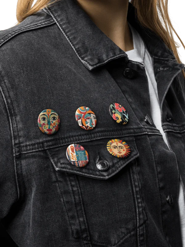 Collage Pin Buttons Set product image (1)