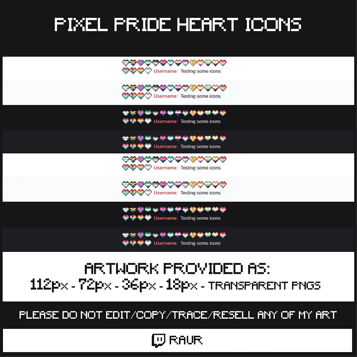 Twitch Pixel Pride - Sub/Bit Badges & Emotes product image (2)