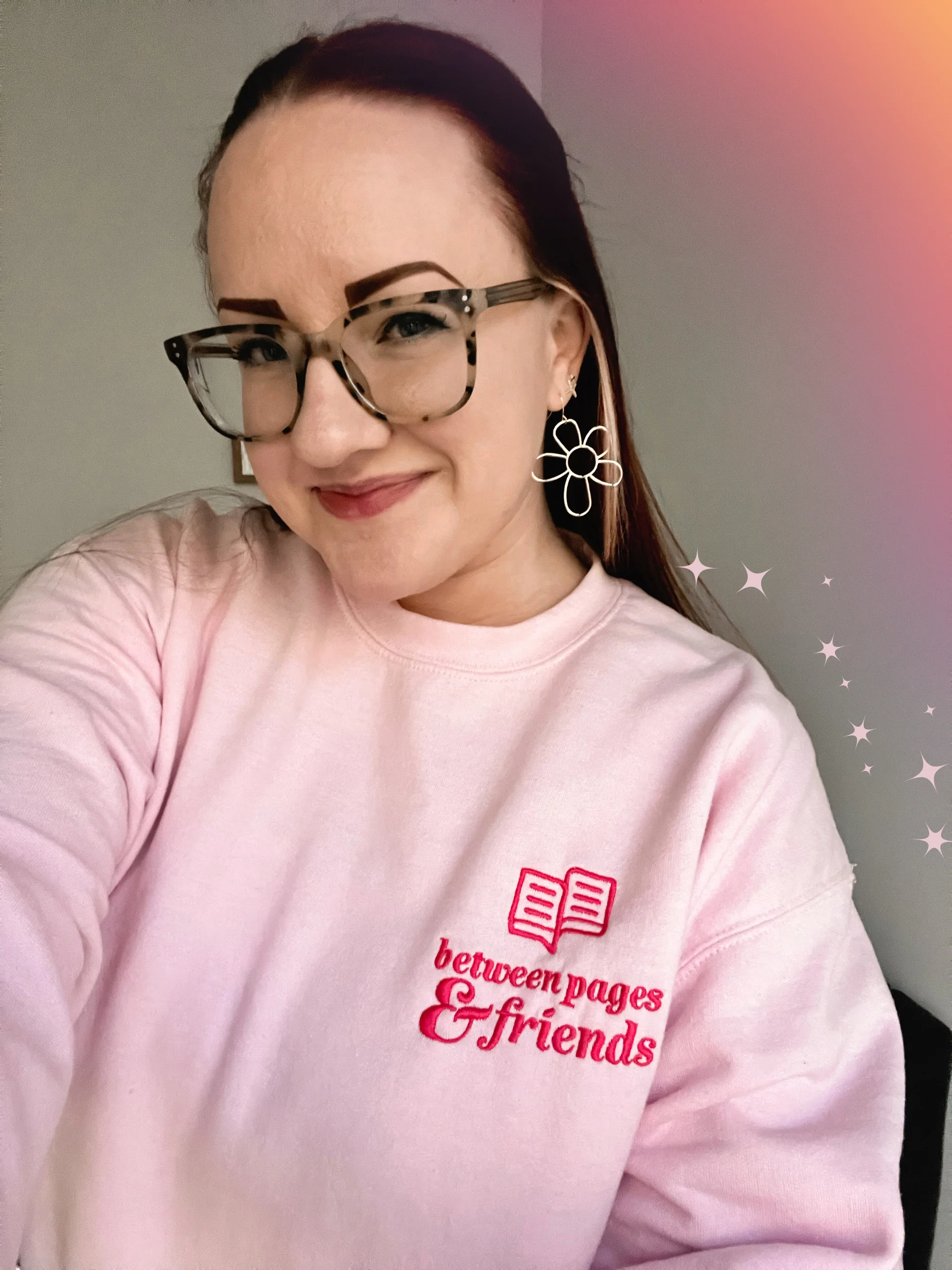 Pink Embroidered Logo Crewneck product image (4)
