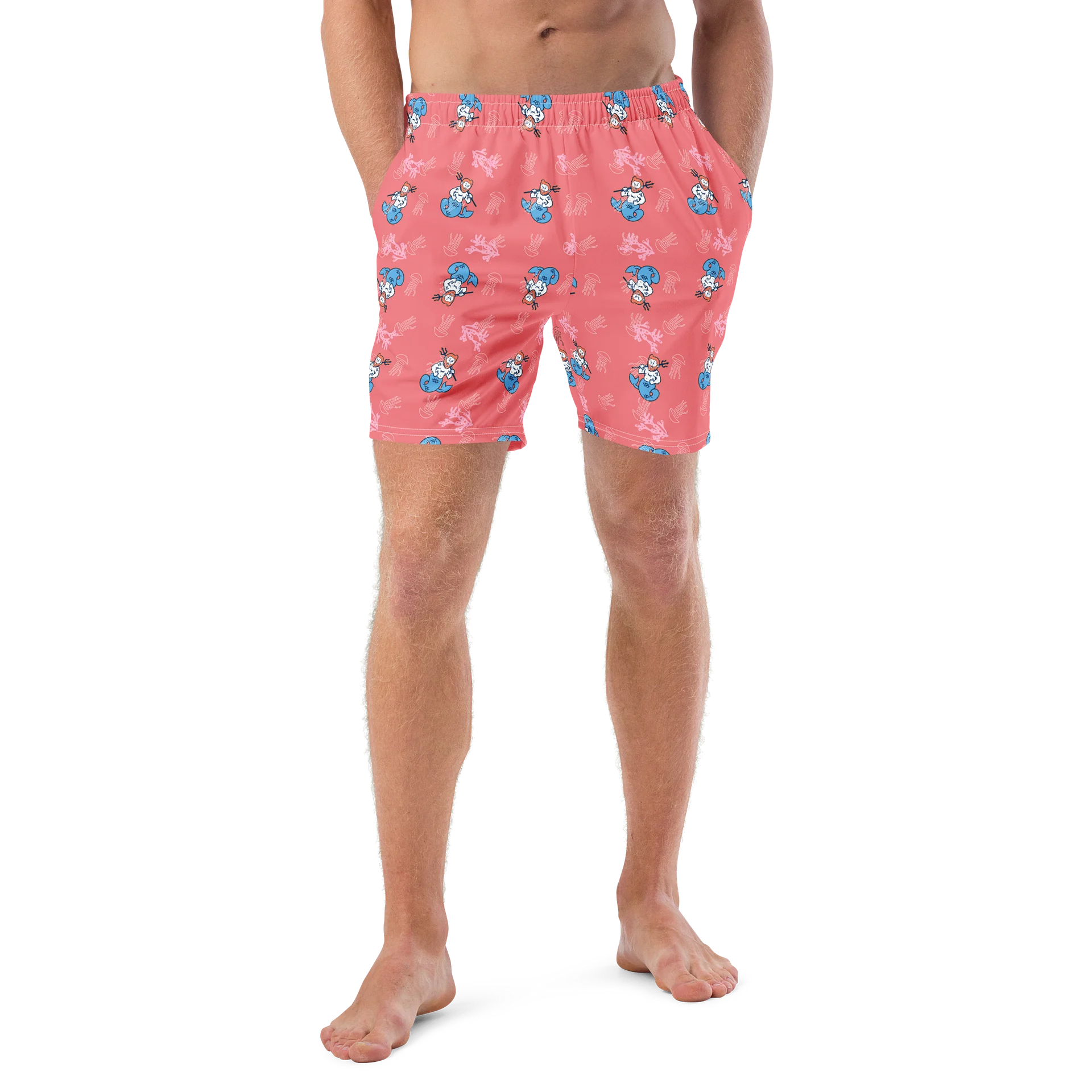 Merman Coral Swim Trunks product image (4)
