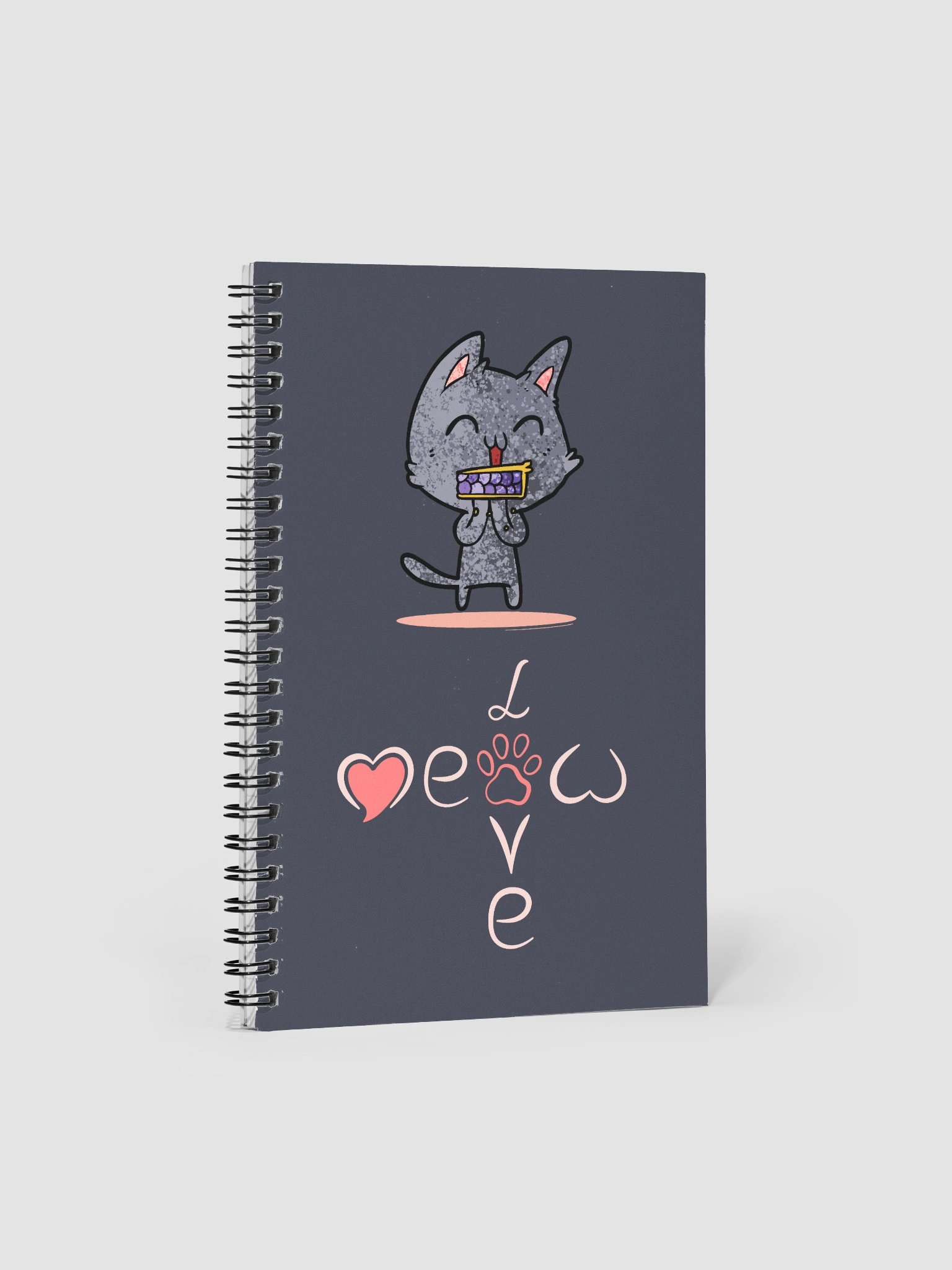 Meow Love Spiral Notebook product image (1)
