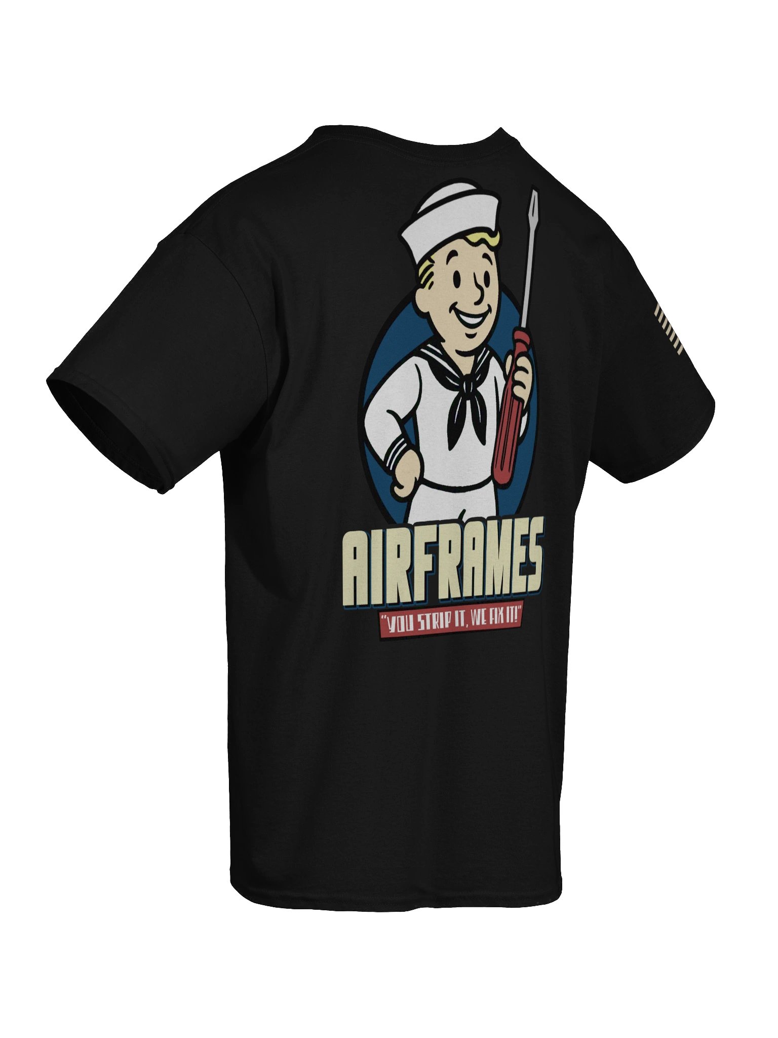 "AIRFRAMES: Strip it" Work Shirt product image (5)