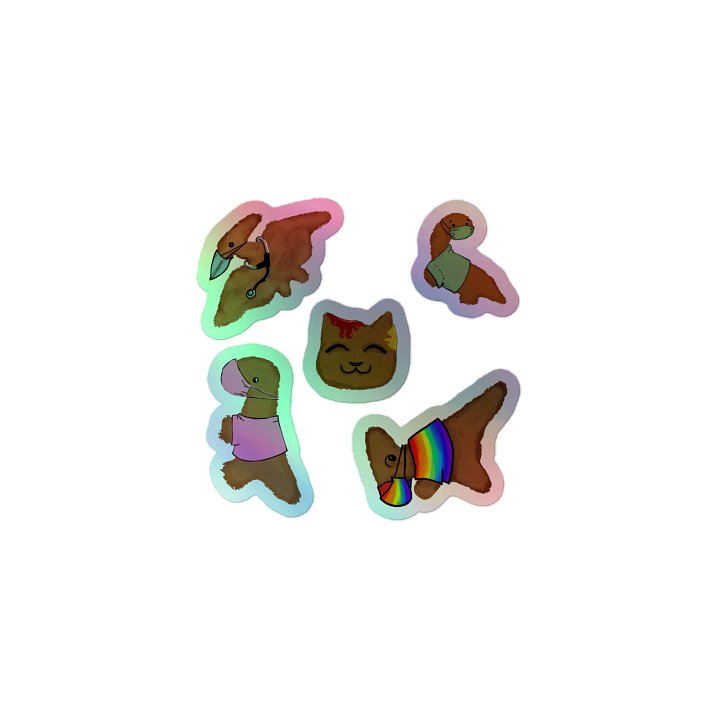 MSF/DWB Fundraising Sticker sheet 2025 - Dino Nuggies, Hold the Googly product image (1)
