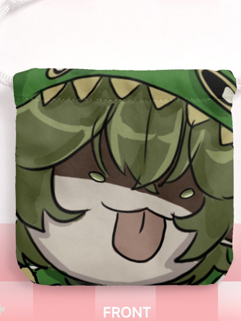 Dino Frumpy drawstring pouch bag product image (1)