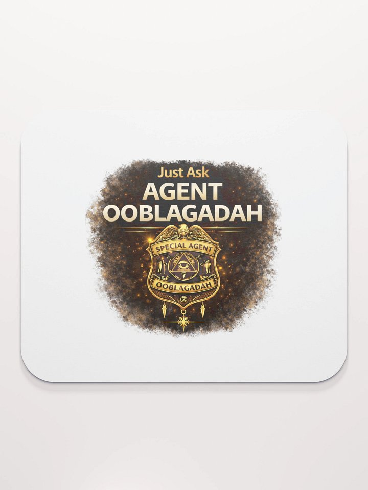 Agent Ooblagadah Emblem Mouse Pad product image (2)