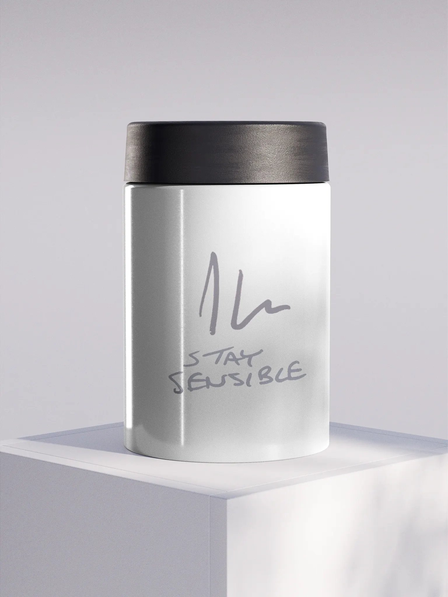 Jon Hare Signed Stainless Steel Koozie product image (2)