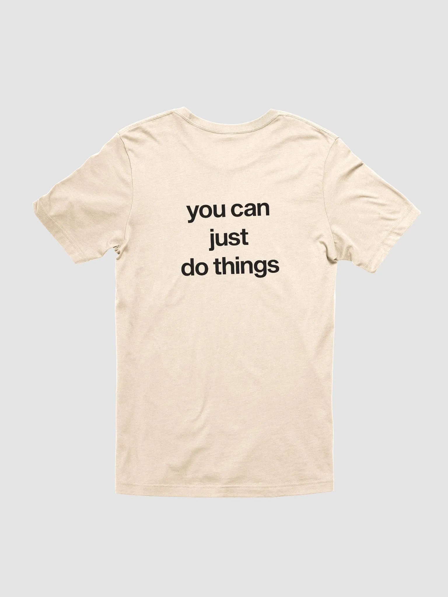 you can just do things (black) - 100% cotton product image (4)