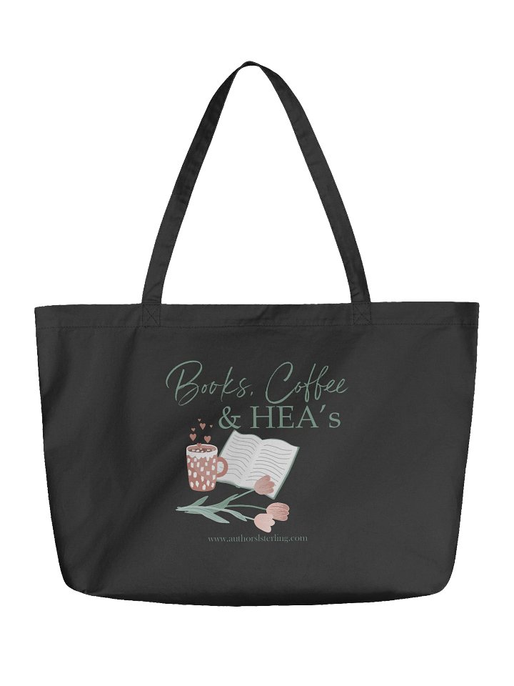 Books & Coffee Organic Tote Bag product image (1)