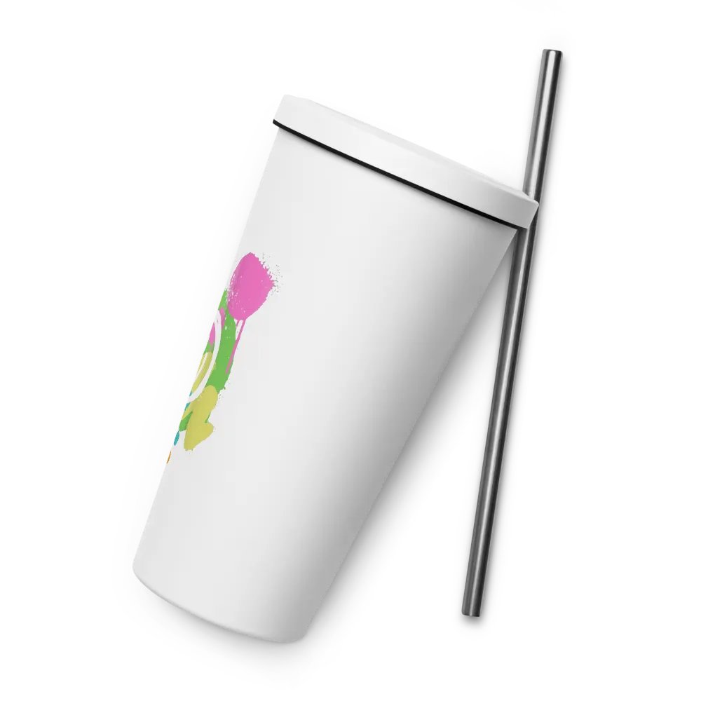 Happy Face: Insulated Cup With Straw product image (8)