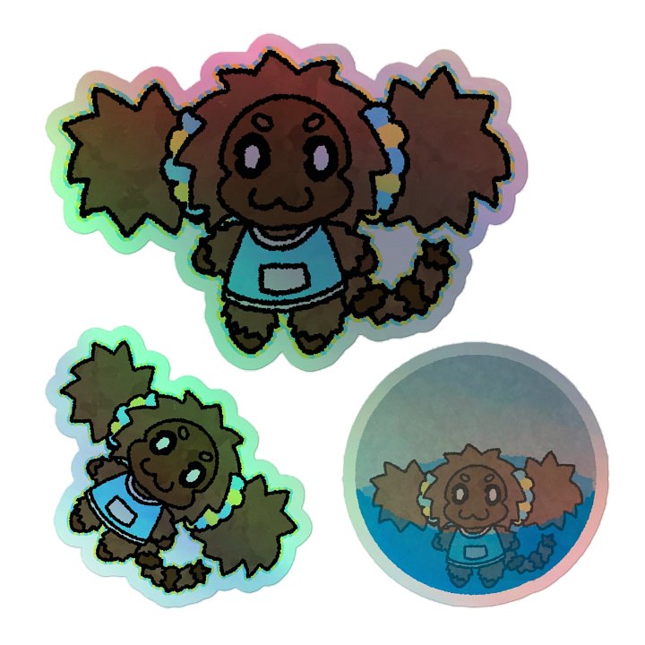 Holographic LesbiYAN Sticker Sheet product image (1)