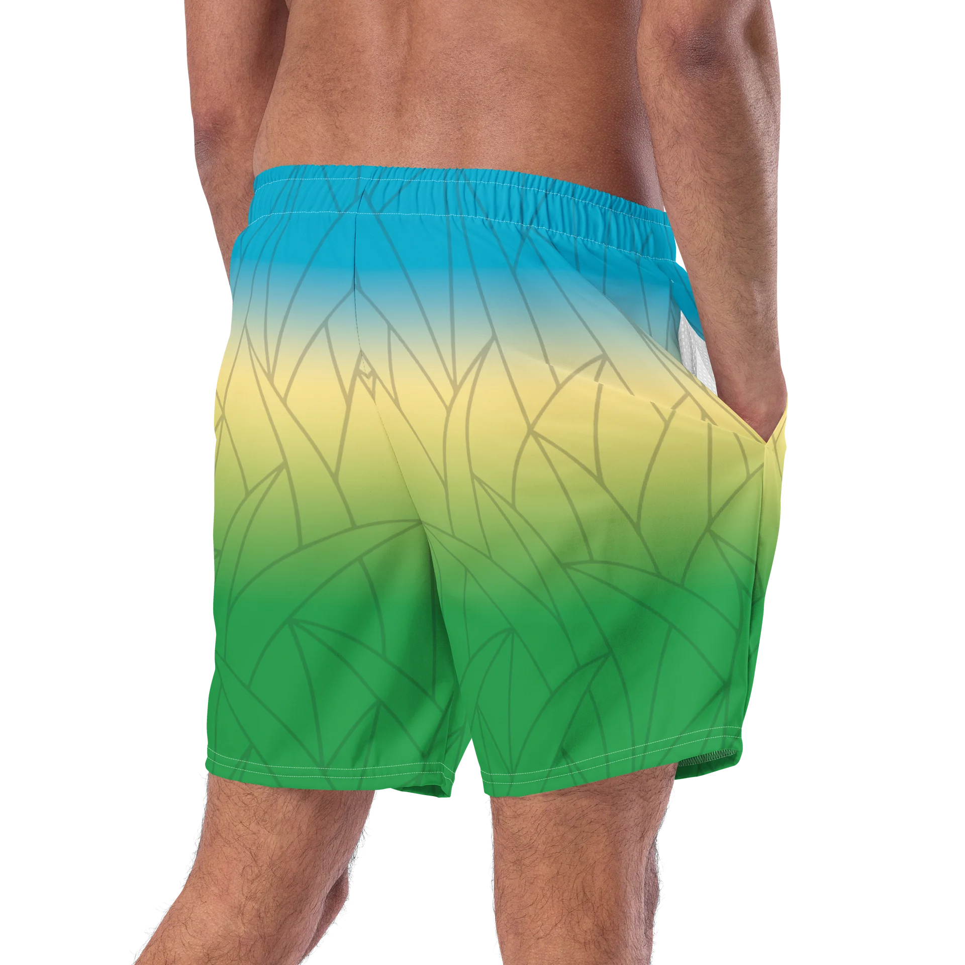 Michigan Waves™ Beach Grass Swim Trunks product image (9)