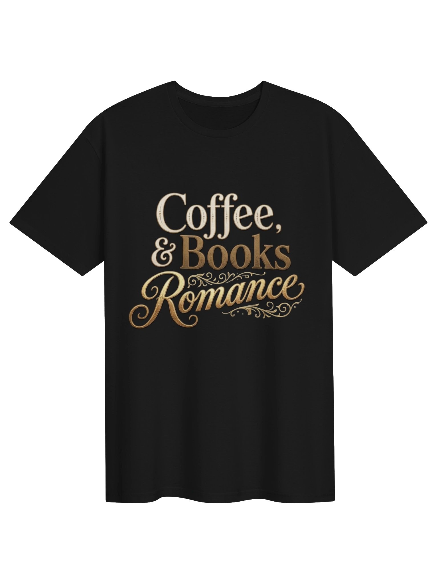 Coffee, Books, & Romance Luxury Vintage Comfort Tee product image (3)