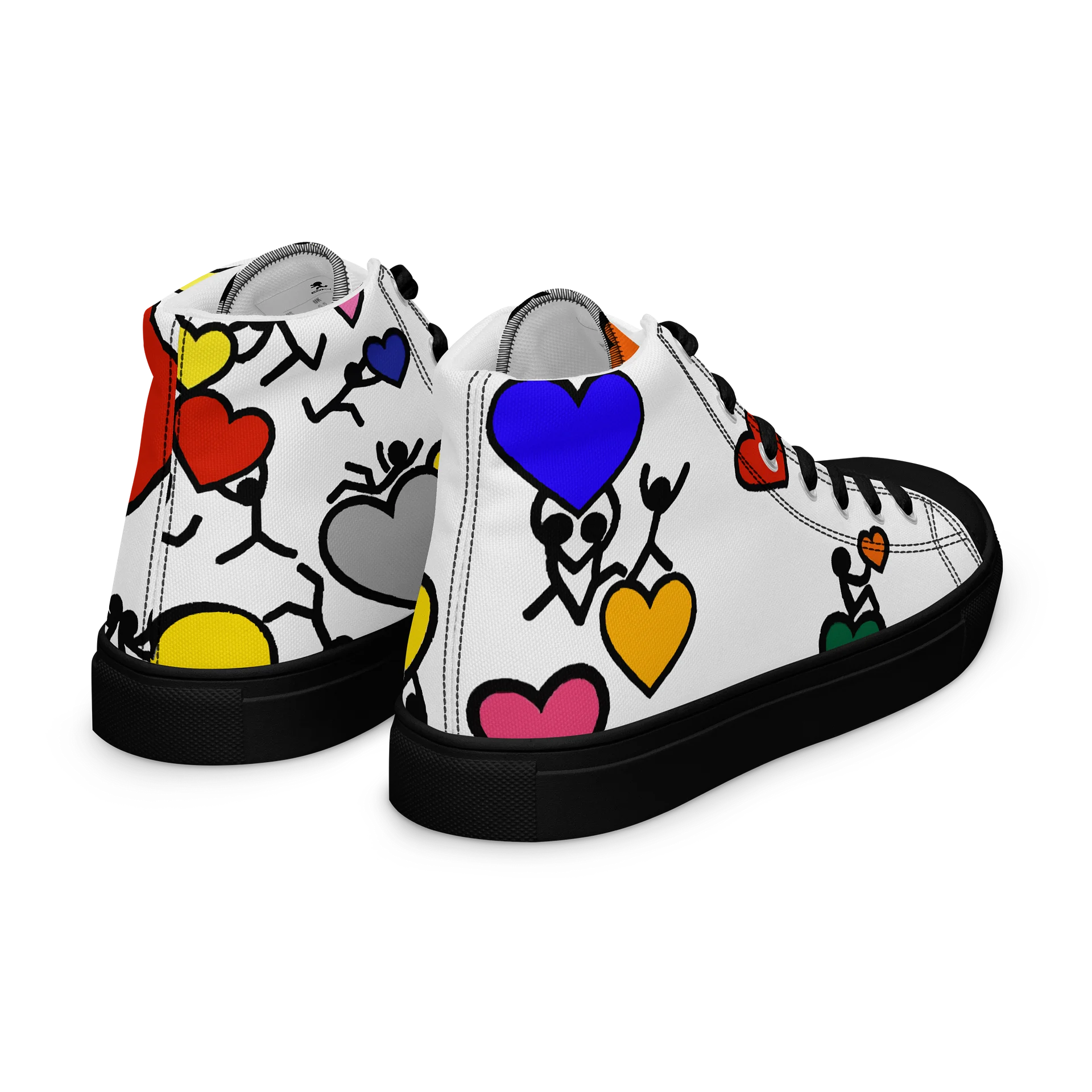 Love in Colour // Man's Canvas Art High Tops product image (7)