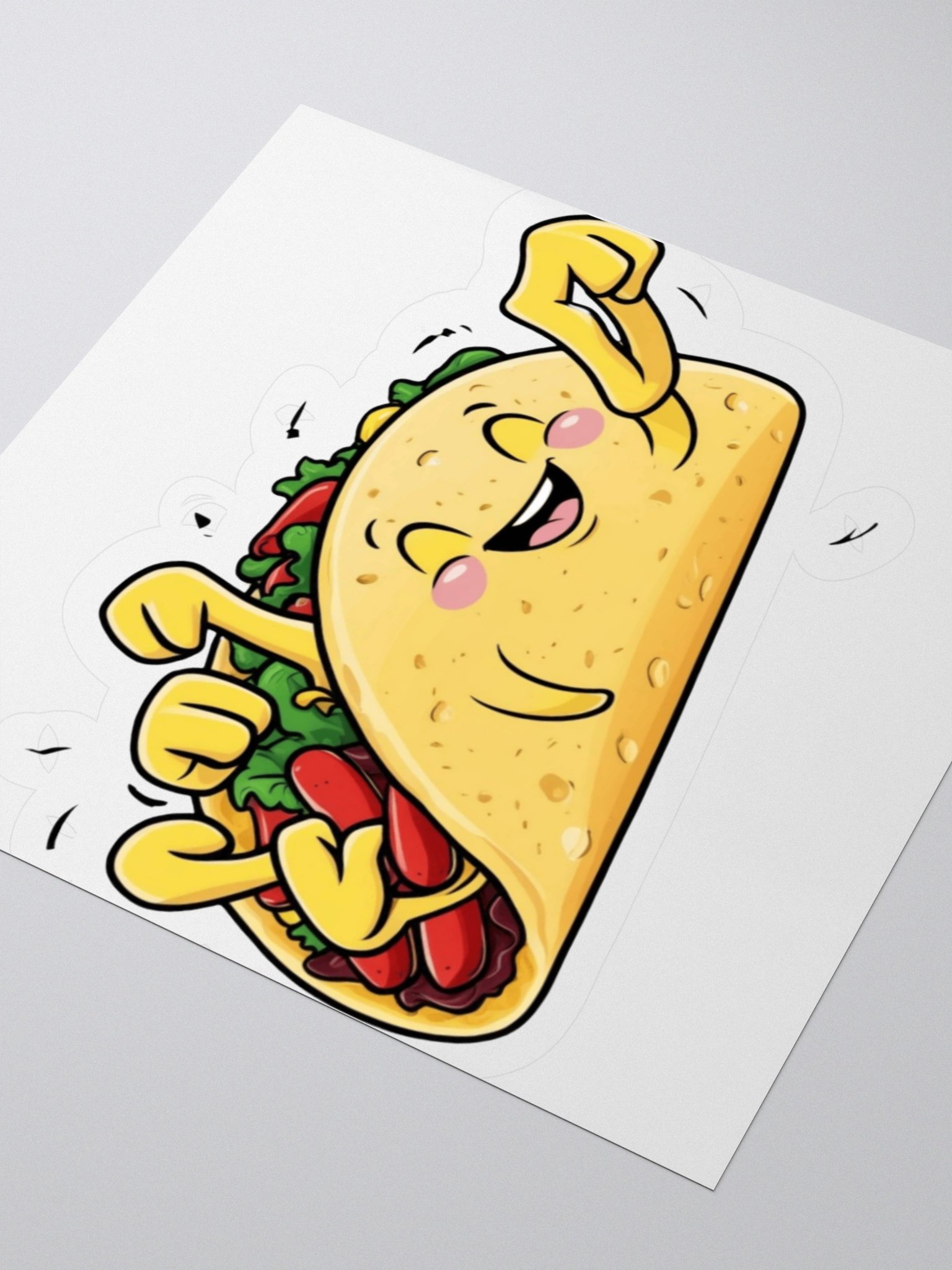 "Taco Tickler" Kiss Cut Sticker product image (9)