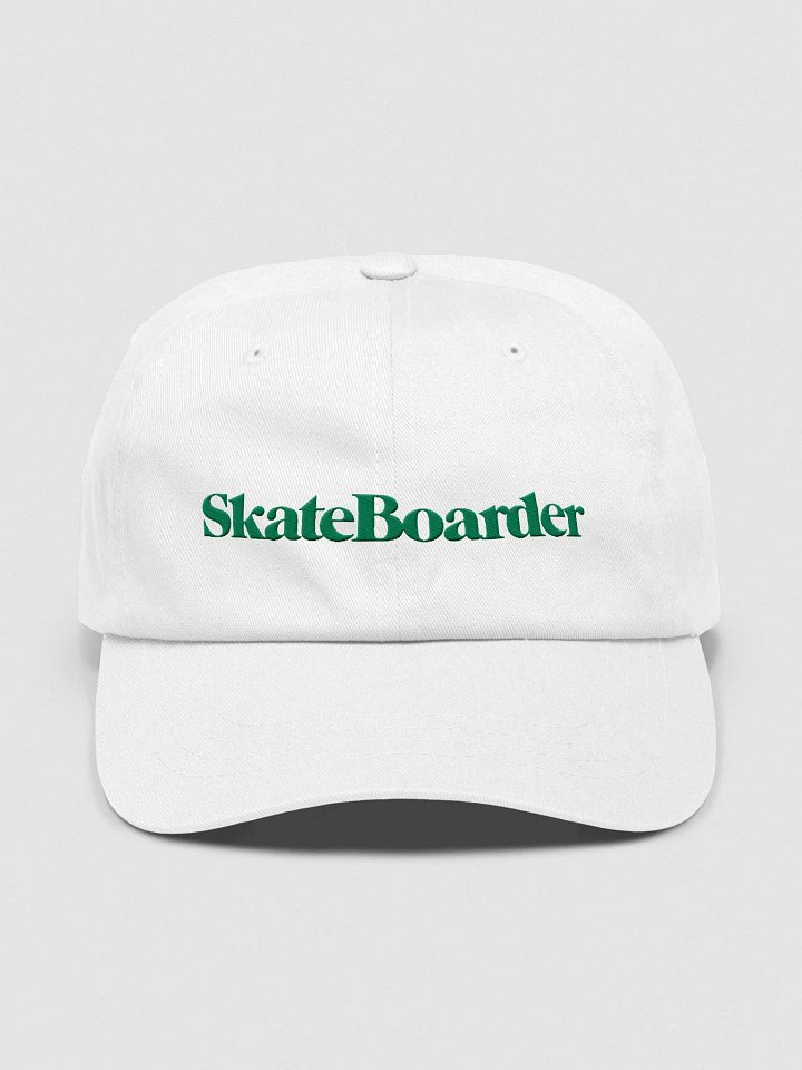 Skateboarder Magazine | The Original | Classic Dad Hat (Green Logo) product image (1)