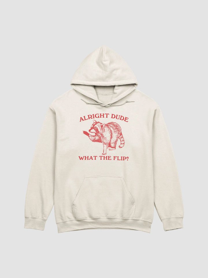 Alright dude what the flip Hoodie product image (1)