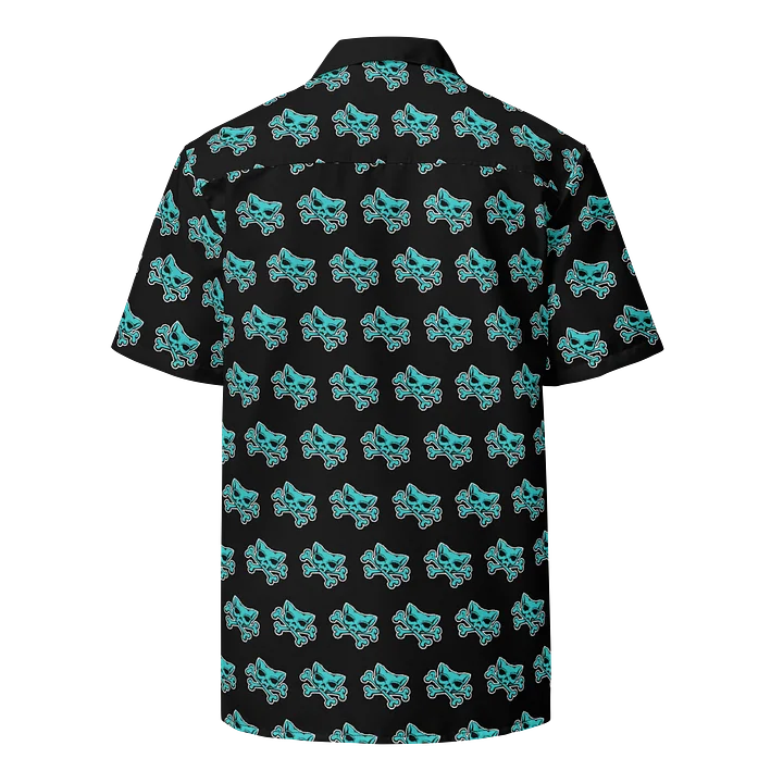 Turquoise Kat Skull Hawaiian Shirt product image (2)
