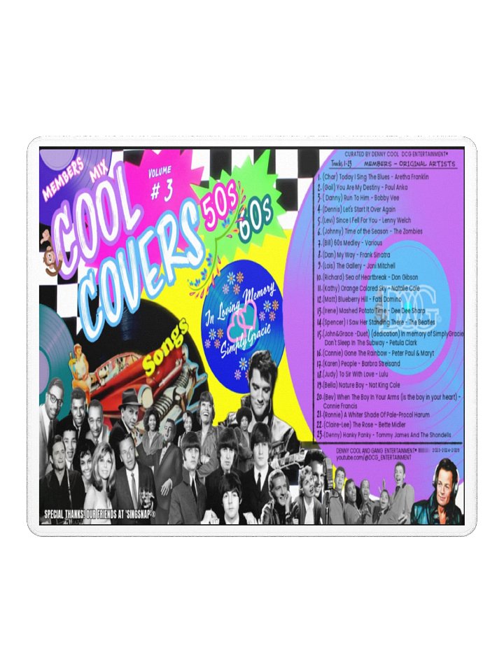 Cool Covers 50s, 60s Members Album Mouse Pad product image (2)