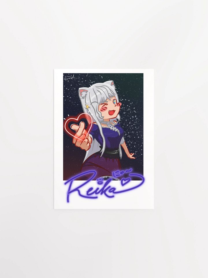 Reika Heart Fingers Print (Signed) product image (1)