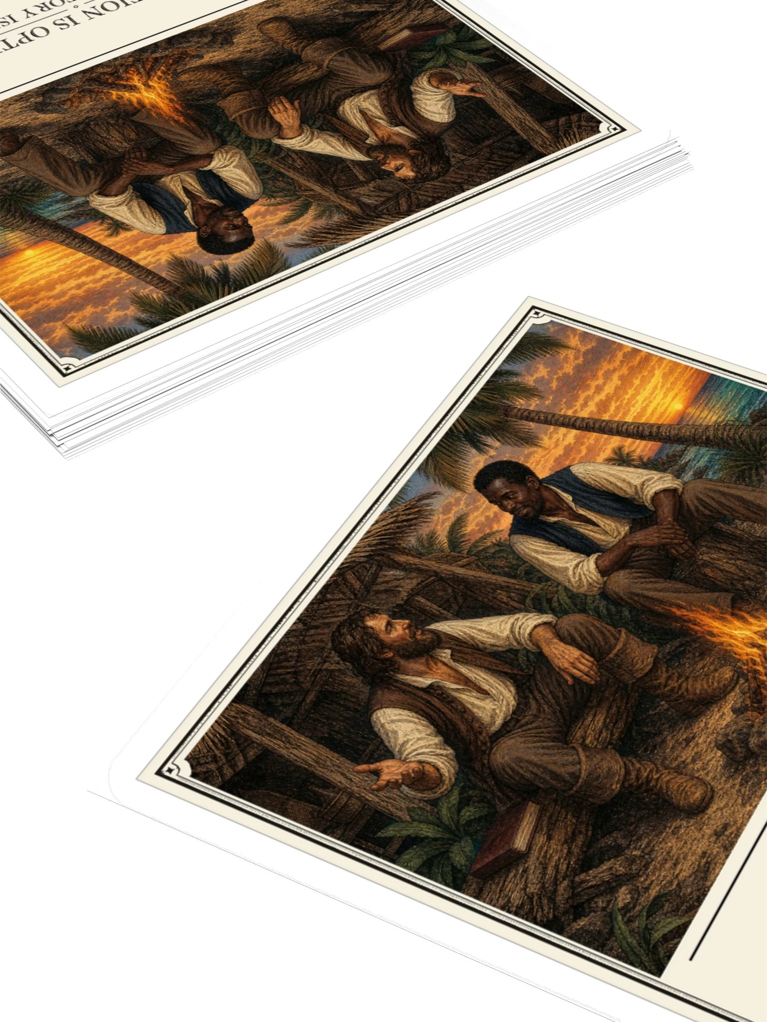 Civilization Optional Good Story Isn T -- Robinson Crusoe Sticker product image (4)