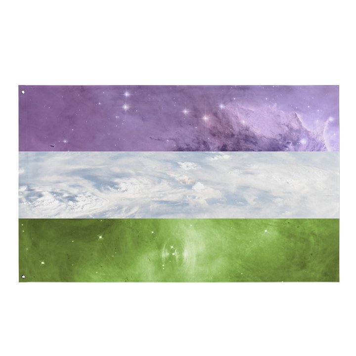 Genderqueer Space Pride Flag product image (1)