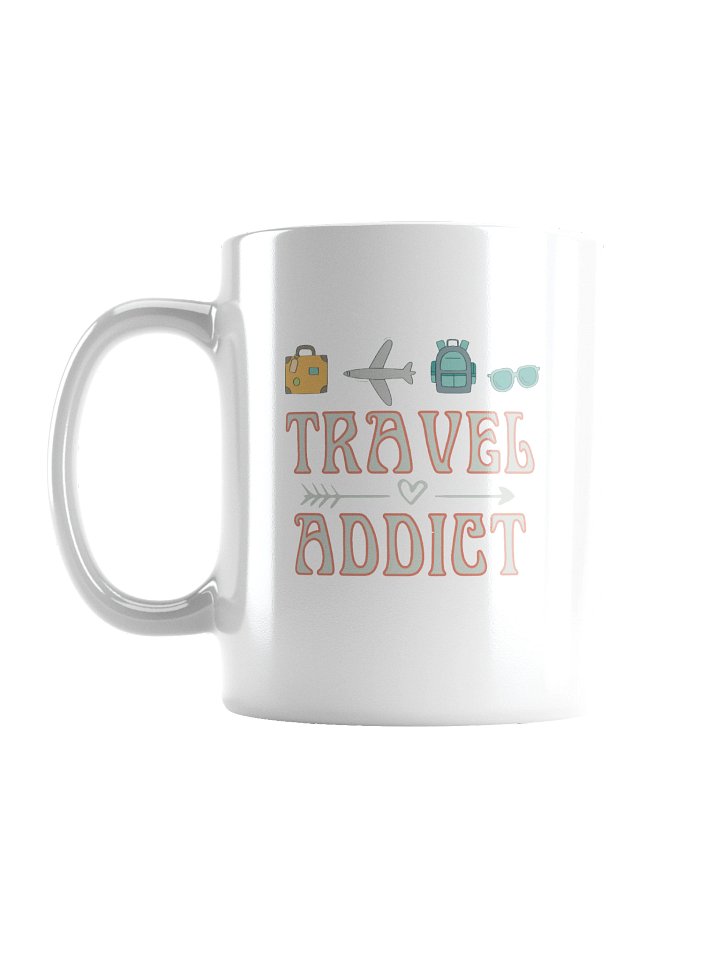 The Wanderlust Ceramic Mug — Travel Addict Graphic Coffee Cup product image (1)