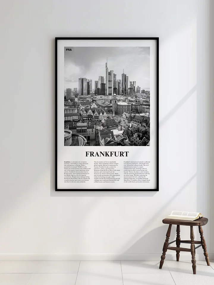 Frankfurt 01 Newspaper Poster | Framed product image (2)