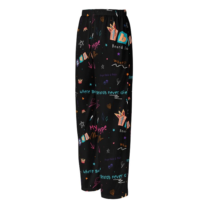 Doodle Pattern Silky Pajama Pants product image (2)