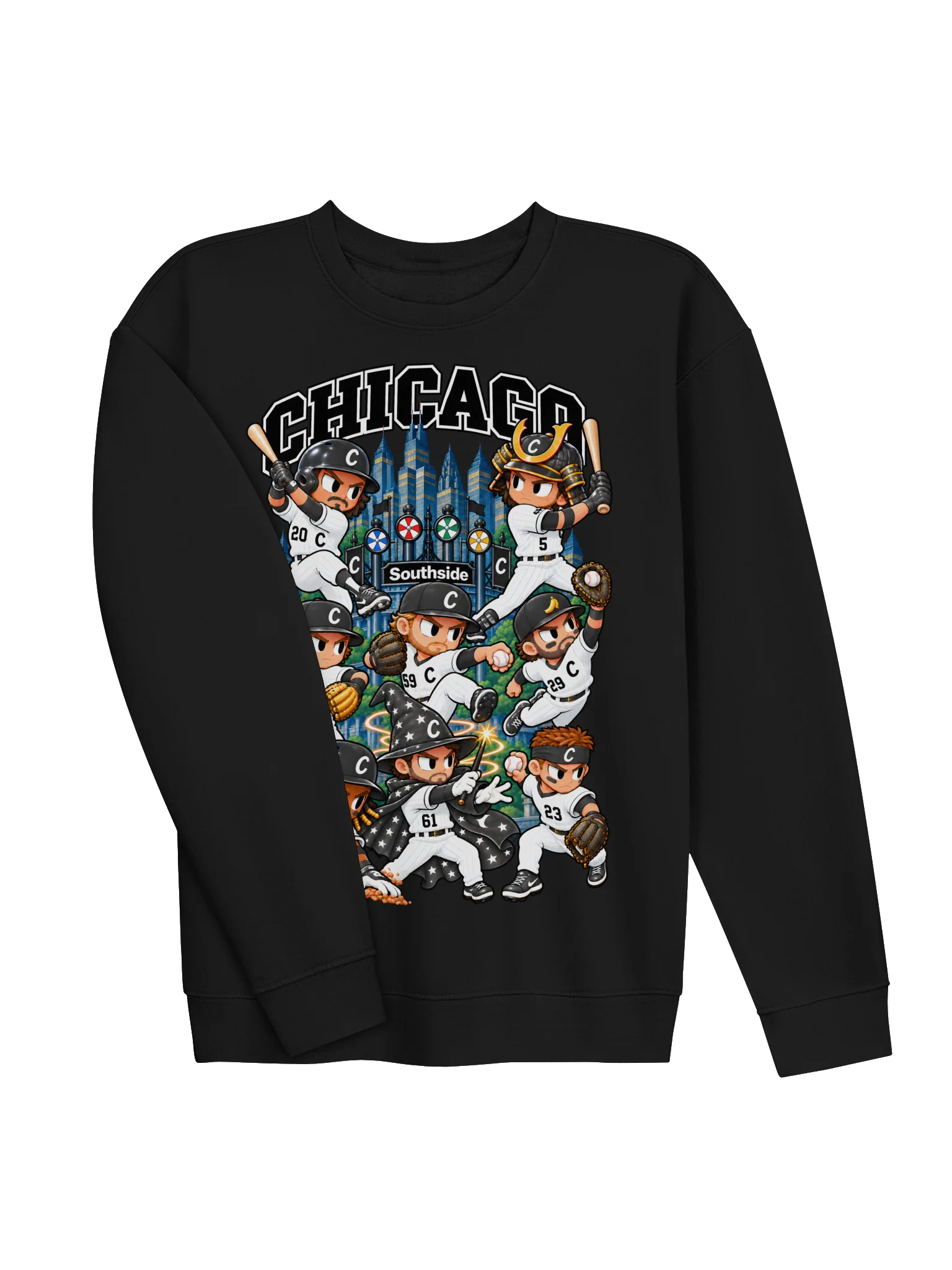 Chicago Southside Baseball 2026 Animated Player Crewneck product image (6)