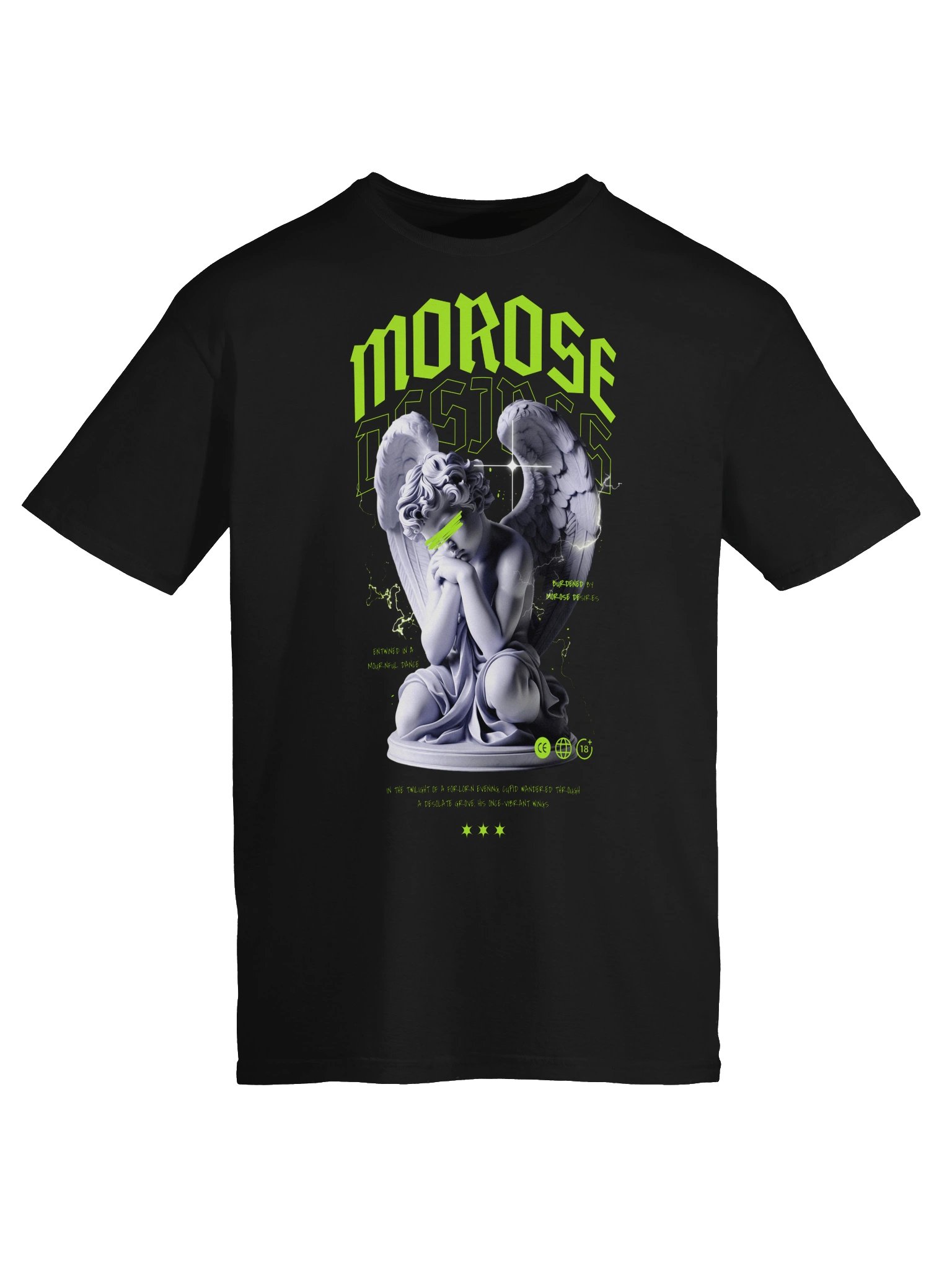 Morose Desires Angel Statue Graphic Unisex Softstyle T-Shirt product image (4)