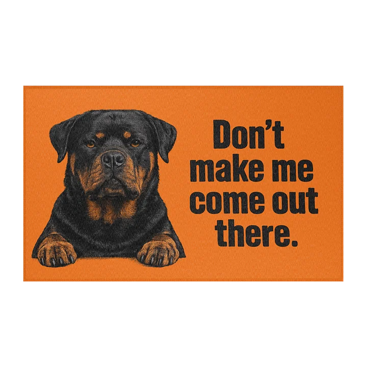 Rottweiler Attitude Area Rug product image (2)