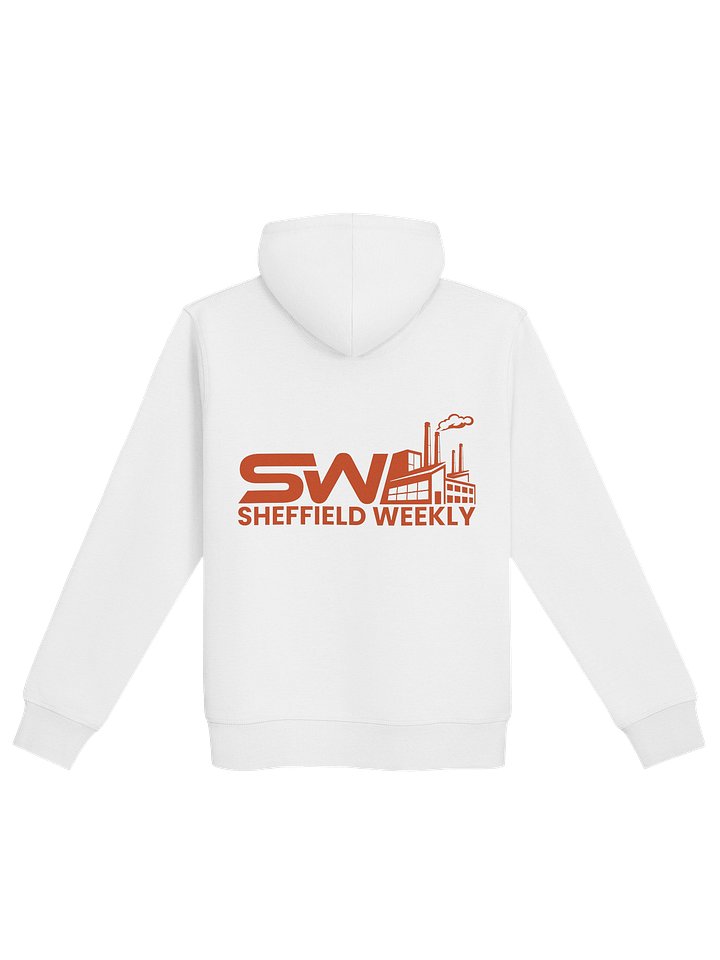 SW Hoodie - White/Orange (Chest & Back) product image (2)