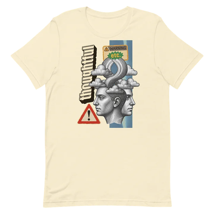 Thoughtful Warning Collage Tee product image (33)